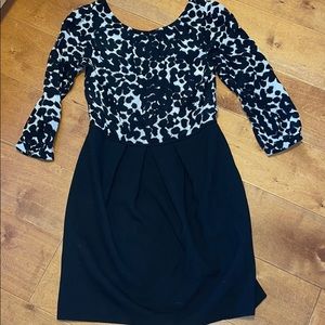 Shoshanna Women’s Black Animal Print Dress